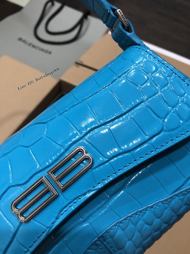 Balenciaga專櫃爆款單肩斜挎女包 巴黎世家小號新款bag翻蓋腋下包 fyj1711